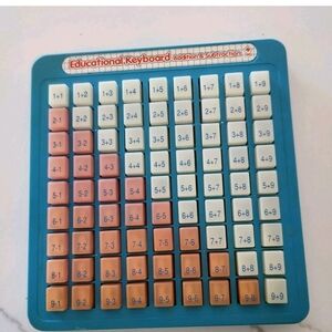 Vintage Math Press And See Educational Keyboard Addition & Subtraction Learning